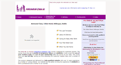 Desktop Screenshot of antenatal-class.ie